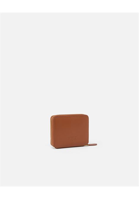 Portafoglio quadrato zip-around in pelle PINKO | 100249 A0F1L48Q